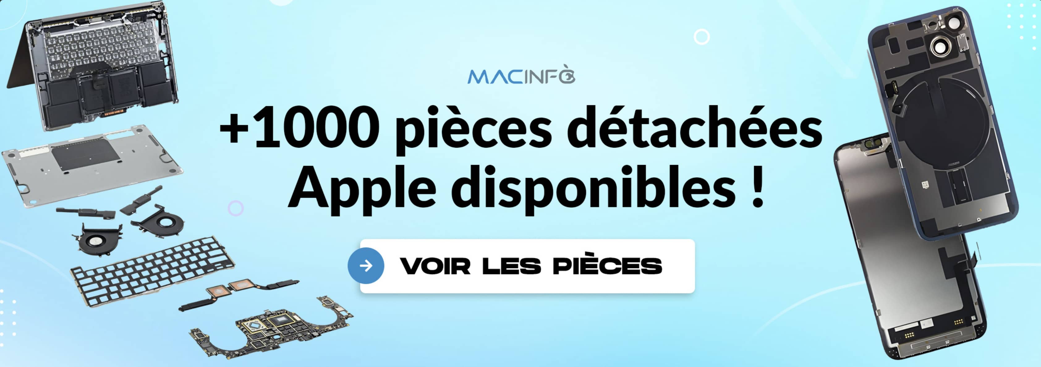 Pièces détachées iPhone iPad Mac iMac Watch